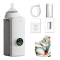 BestToU rechargeable baby bottle warmer with digital display, compact design, and adjustable temperature controls.